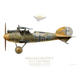 Albatros D.Va O.A.W., Ltn. z. S. Lothar Weiland, Seefrontstaffel, juillet 1918