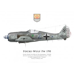  Fw 190A-8, Oblt. Rudi Linz, 12./JG 5, février 1945