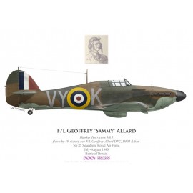 Hawker Hurricane Mk I, F/L Geoffrey "Sammy" Allard DFC, DFM & Bar, No 85 Squadron, Royal Air Force, juillet-août 1940
