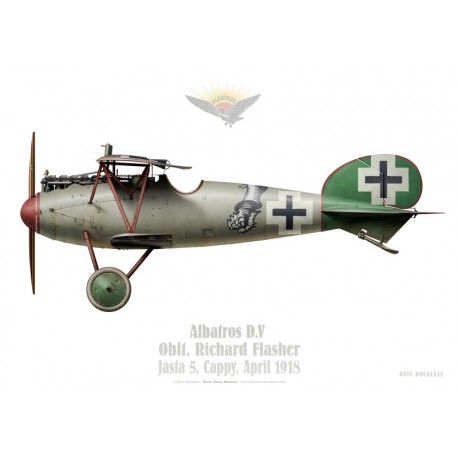 Albatros D.V, Oblt. Richard Flasher, CO Jasta 5, Cappy, April 1918