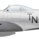 Supermarine Spitfire F.24, W/C William "Tiny" Nel, No 80 Squadron, Royal Air Force, Kai Tak, 1950