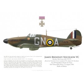 Hawker Hurricane Mk I, F/L James Nicolson VC, No 249 Squadron, Royal Air Force, 16 August 1940