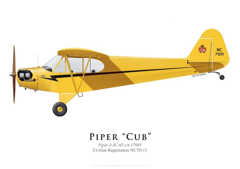 Piper J-3 Cub NC70111