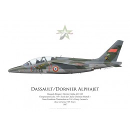 Dassault-Doriner Alpha Jet E, Groupement Ecole 314, 3ème Escadron d'Instruction en Vol, French Air Force, Tours, 1987