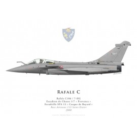 Rafale C, EC 1/7 "Provence", French air force, 2008