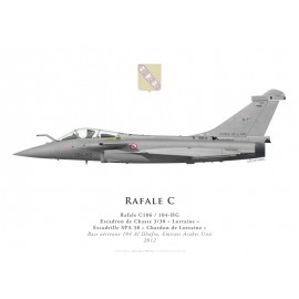 Rafale C, EC 3/30 "Lorraine", French air force, Al Dhafra airbase, UAE, 2012