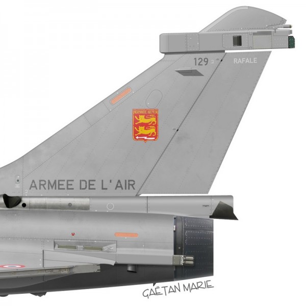 Militärisches Kampfflugzeug 1/100 RAFALE C EC 1/91 Gascogne 2013 OPO 10 CP21