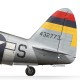 Print of the Republic P-47D Thunderbolt, Maj. Howard Park, 513th Fighter Squadron, 406th Fighter Group, France, 1945