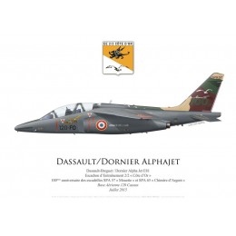 Dassault-Dornier Alpha Jet E81, EE 2/2 "Côte d'Or", 100th anniversary of SPA 57 and SPA 65, July 2015