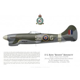 Tempest V, F/L Ron Bennett, No 501 Squadron, Royal Air Force, October 1944