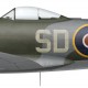 Hawker Tempest V Series II EJ580, F/L Ron Bennett, No 501 Squadron, Royal Air Force, Octobre 1944