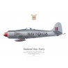 Sea Fury FB.11, TG118, No 870 Squadron aerobatic demonstration team, Royal Canadian Navy, 1952