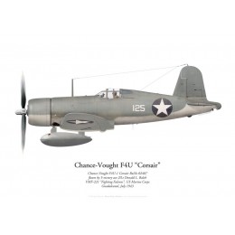 Chance-Vought F4U-1 Corsair, 2/Lt Donald Balch, VMF-221, Guadalcanal, July 1943