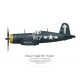 Chance-Vought F4U-1D Corsair, Lt. Cdr. Roger Hedrick, CO VF-84, USS Bunker Hill, 1945