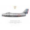 Ouragan No 304, Escadron de Chasse 2/4 “Lafayette”, 4e Escadre de Chasse, French air force, Bremgarten airbase, Germany, 1954