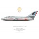 Mystère IVA n°112, Patrouille de France 1957, 12e Escadre de Chasse, Base Aérienne 103 Cambrai-Epinoy