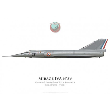 Mirage IVA, Escadron de Bombardement 3/91 "Beauvaisis", BA 110 Creil