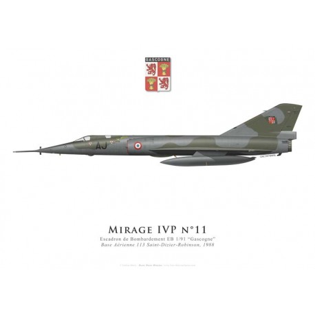 Mirage IVP, Escadron de Bombardement 1/91 “Gascogne”, BA 113 Saint-Dizier-Robinson, 1988