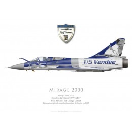 Mirage 2000C, EC 2/5 "Vendée", Unit deactivation special colours, 2007