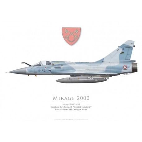 Mirage 2000C No 40, EC 3/5 "Comtat-Venaissin", BA 115 Orange-Caritat