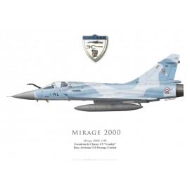 Mirage 2000C n°88, EC 1/5 "Vendée", BA 115 Orange-Caritat