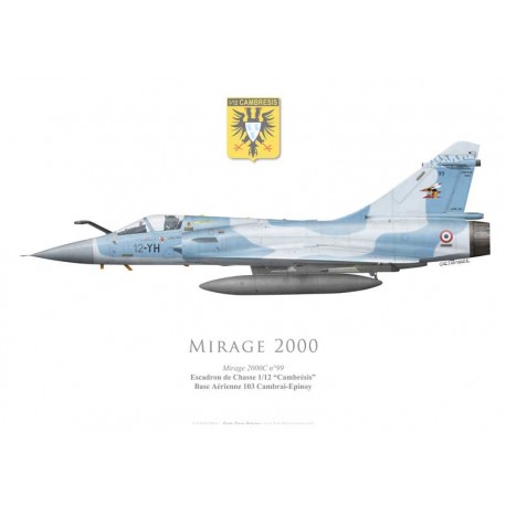 Mirage 2000C, EC 1/12 "Cambrésis", BA 103 Cambrai-Epinoy