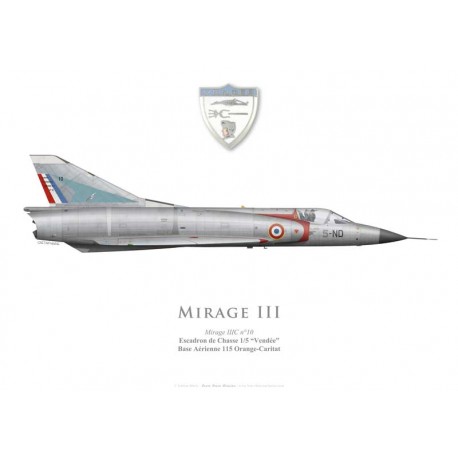 Mirage IIIC, Escadron de Chasse 1/5 "Vendée", Base Aérienne 115 Orange-Caritat