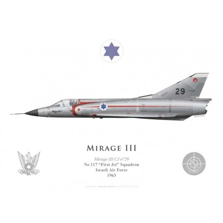 Mirage IIICJ n°29, No 117 “First Jet” Squadron, Israeli Air Force, 1963