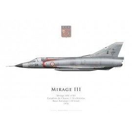 Mirage IIIC n°85, Escadron de Chasse 1/10 "Valois", French Air Force, Creil Air Force Base, 1976 