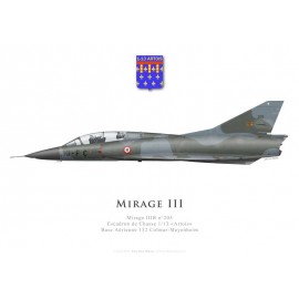 Mirage IIIB No 205, Escadron de Chasse 1/13 «Artois», French air force, Colmar-Meyenheim airbase
