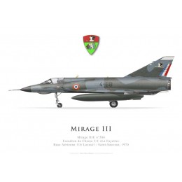 Mirage IIIE n°586, Escadron de Chasse 2/4 «La Fayette», Base Aérienne 116 Luxeuil, 1970