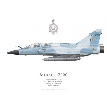 Mirage 2000TH, No 7 Squadron “Battleaxes”, Gwalior AFB, Indian Air Force