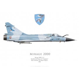 Mirage 2000C n°11, EC 1/2 "Cigognes", BA 102 Dijon-Longvic, 1986