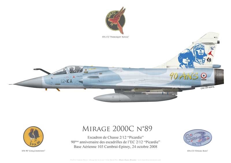 AVION DASSAULT MIRAGE 2000  Picardie  France Neuf - Ixo / Altaya -1/72 C1 EUR 95,00 - FR