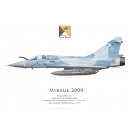 Mirage 2000C No 34, Cdt Abrial, officer commanding EC 1/2 "Cigognes", BA 102 Dijon-Longvic, 1987