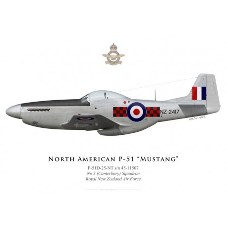 North American P-51D Mustang, NZ2417, No 3 (Canterbury) Squadron, Royal New Zealand Air Force
