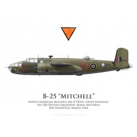 Mitchell Mk II "Ouwe Jongens", No 320 (Dutch) Squadron, Royal Air Force, 1944