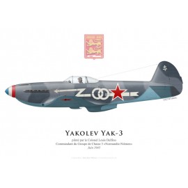 Yakolev Yak-3, Col. Louis Delfino, commandant du GC 3 "Normandie-Niémen", 1945