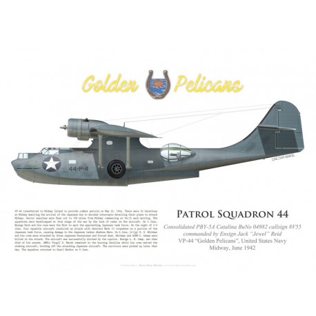 Consolidated PBY-5A Catalina, Ens. Jack Reid, VP-44, bataille de Midway, juin 1942
