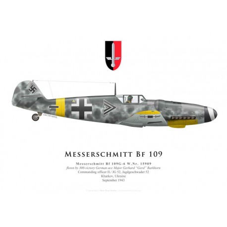 Bf 109G-6, Major Gerhard Barkhorn, II./JG 52, 1943