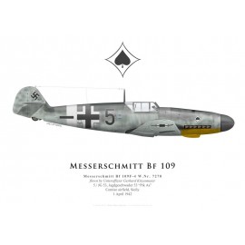 Bf 109F-4, Uffz Gerhard Kitzenmaier, 5./JG 53, 1942