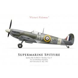 Supermarine Spitfire Mk Vb BM252 "Bombay City 4", No 122 Squadron, RAF Hornchurch, 1942