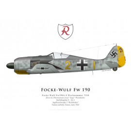 Fw 190A-5, Oblt. Josef Wurmheller, 9./JG 2