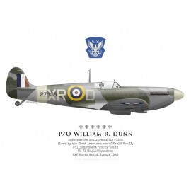 Spitfire Mk IIa, P/O William Dunn, No 71 (Eagle) Squadron, RAF North Weald, 1941
