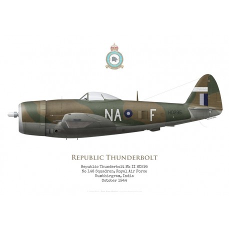 Republic Thunderbolt Mk II HD295, No 146 Squadron RAF, Inde, 1944