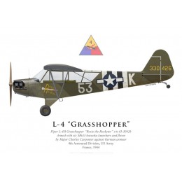 Piper L-4 Grasshopper "Rosie the Rocketer", Maj. Charles Carpenter