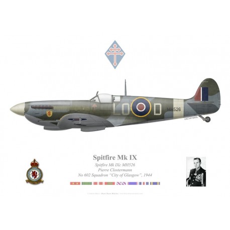 Spitfire Mk IXc, Pierre Clostermann, No 602 Squadron "City of Glasgow", Royal Air Force, 1944