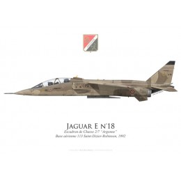 Jaguar E, Escadron de Chasse 2/7 “Argonne”, Base Aérienne 113 Saint-Dizier-Robinson, 1992