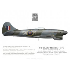Tempest V, S/L "Jimmy" Sheddan, CO No 486 (NZ) Squadron, Royal Air Force, Fassberg, Germany, May 1945