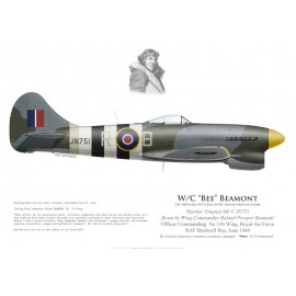 Tempest V, W/C Roland Beamont, OC No 150 Wing, Royal Air Force, RAF Bradwell Bay, June 1944